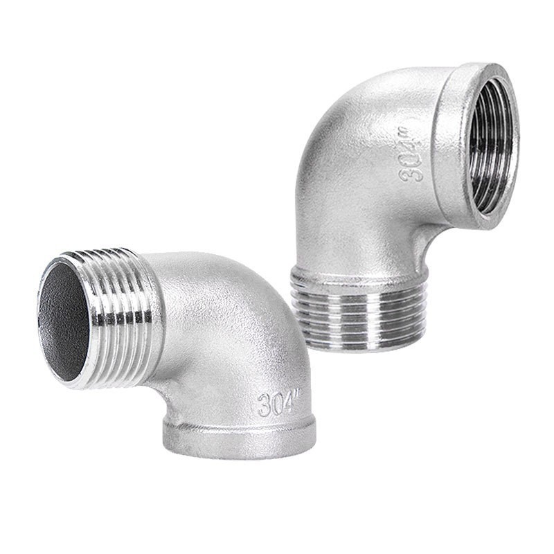 فولاد ضد زنگ با قطر مساوی جعلی 90 درجه آرنج خیابان