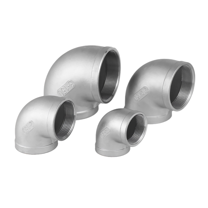 316L فولاد ضد زنگ گرم Diped Threaded 90 درجه اتصالات لوله آرنج