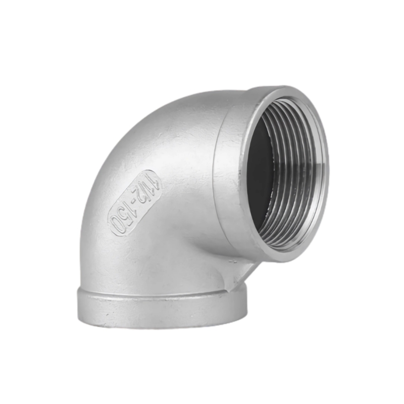 316L فولاد ضد زنگ گرم Diped Threaded 90 درجه اتصالات لوله آرنج